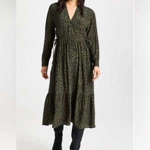 RAILS Maple dress - olive print (S)